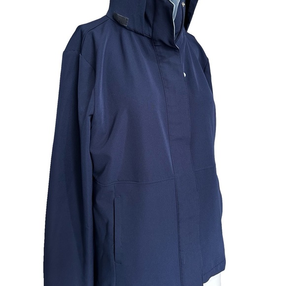 Tek Gear Blue Jacket High Collar Weather-Resistant - Picture 4 of 5